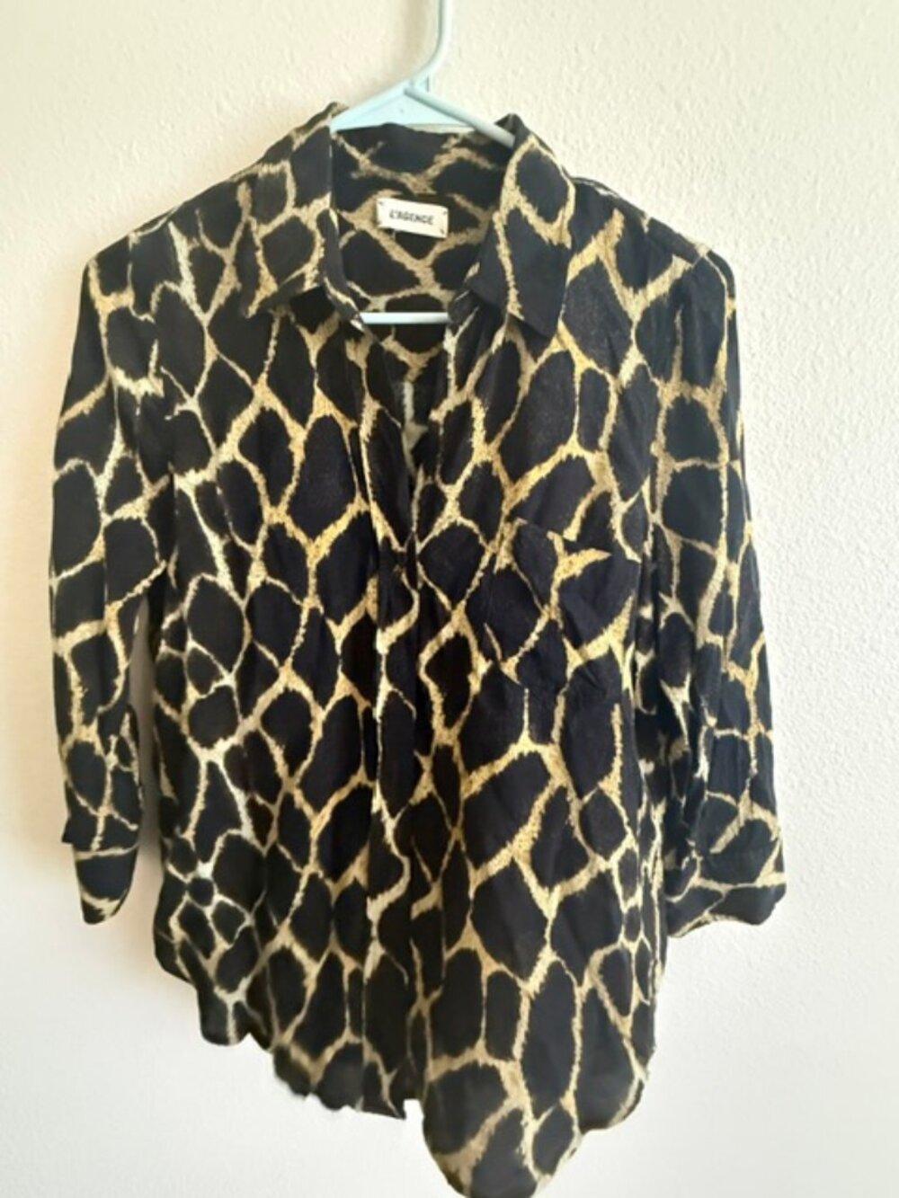 L'AGENCE Women's Ryan 3/4 Sleeve Blouse